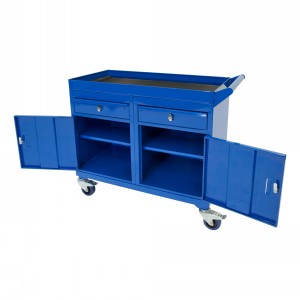 Mobile Tool Cabinet With Two Cupboards & 2 Drawers